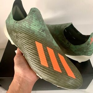 Adidas X 19+ FG Legacy Green Orange Sz 12 Men EF8295 NWB